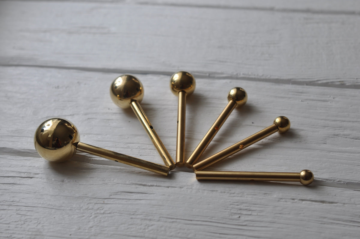 Brass Ball Tip Tool 4.5cm – Fabric Flower Making Soldering Iron Tip (6mm Shaft)
