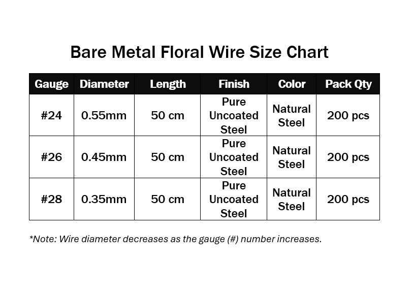 Bare Metal Floral Wire Hadaka (50 cm)