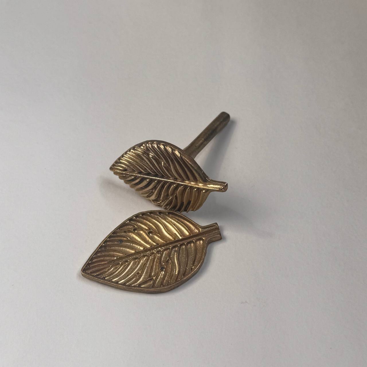 Professional Brass Leaf Mold 6.5 cm – Two-Part Soldering Iron Pressing System