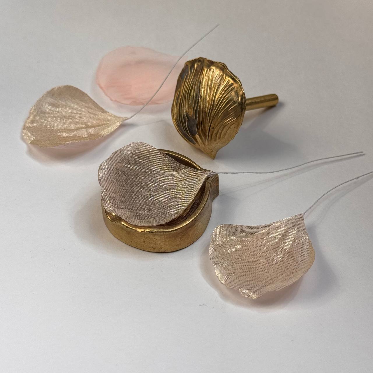Brass Petal Mold 4.5cm – Two-Part Soldering Iron Pressing System