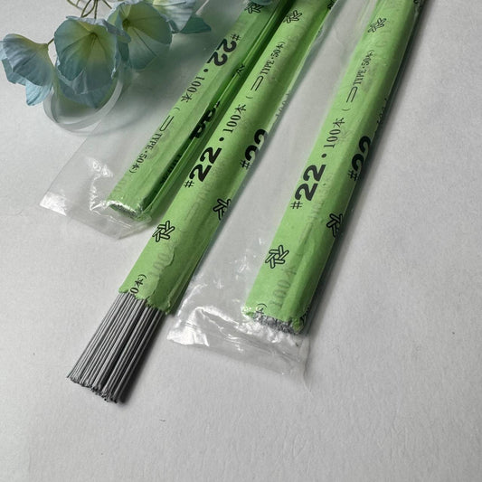 №22 Japanese floral wire in white paper 100 pcs/pack