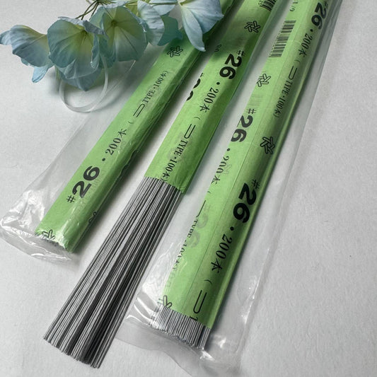 №26 Japanese floral wire in white paper 200 pcs/pack