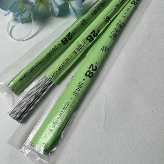 №28 Japanese floral wire in white paper 200 pcs/pack