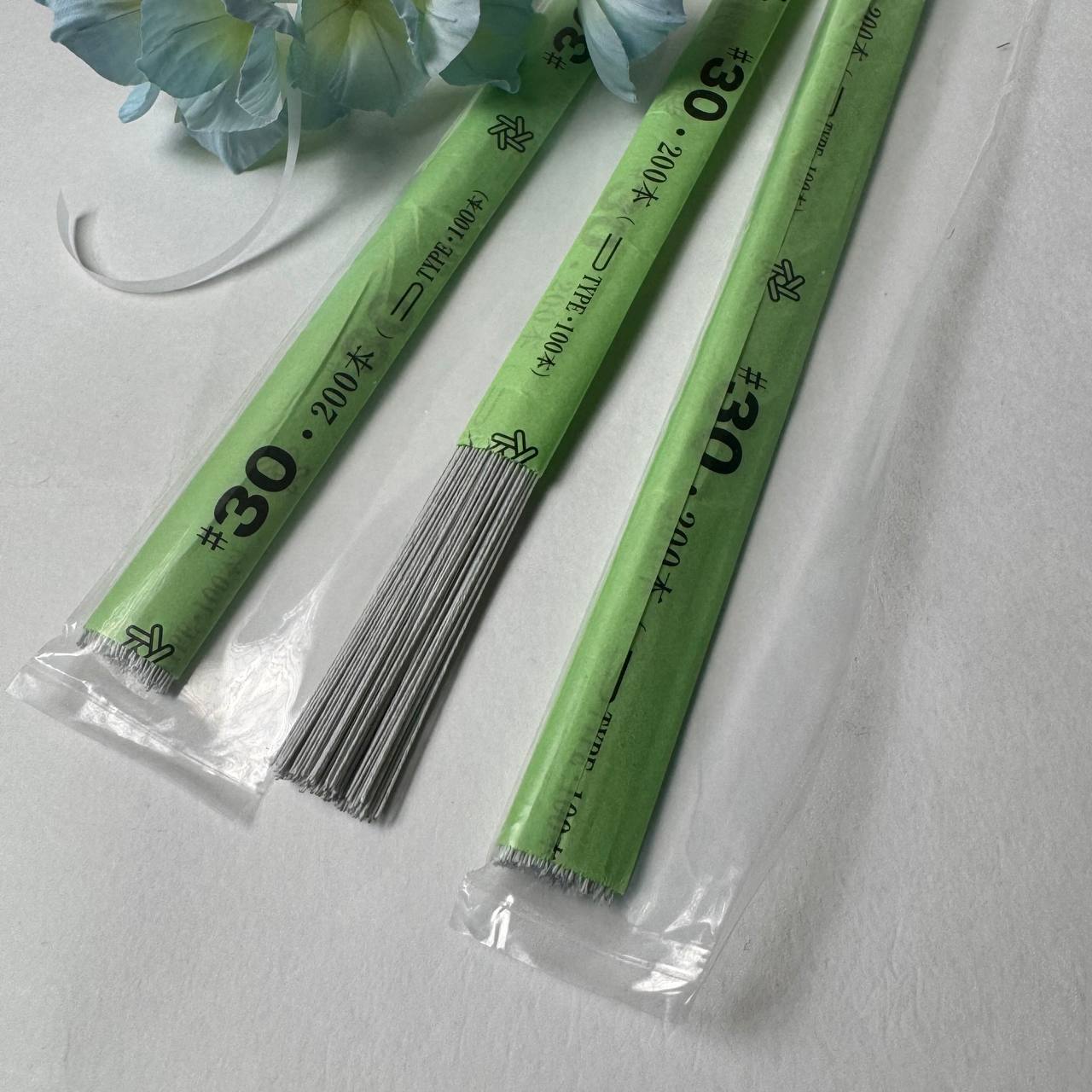 №30 Japanese floral wire in white paper 200 pcs/pack