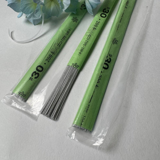 №30 Japanese floral wire in white paper 200 pcs/pack