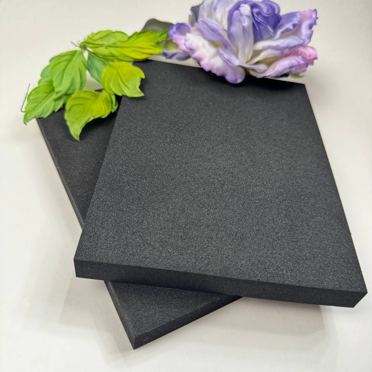 Set of 2 Rubber Ironing Pads for Silk Flower Making – Hard & Soft Density – Art Flower Iron & Equipments (190x140x15 mm)