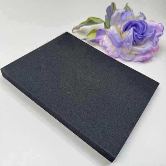 Medium Rubber Ironing Pad for Silk Flower Making Tools Black (190x140x15 mm)