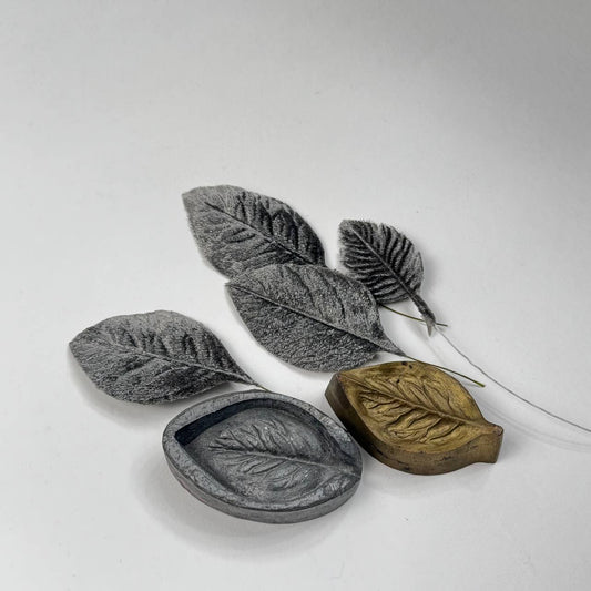 Japanese Leaf Press Mold Rare Vintage-Style - Naturalistic Medium Form