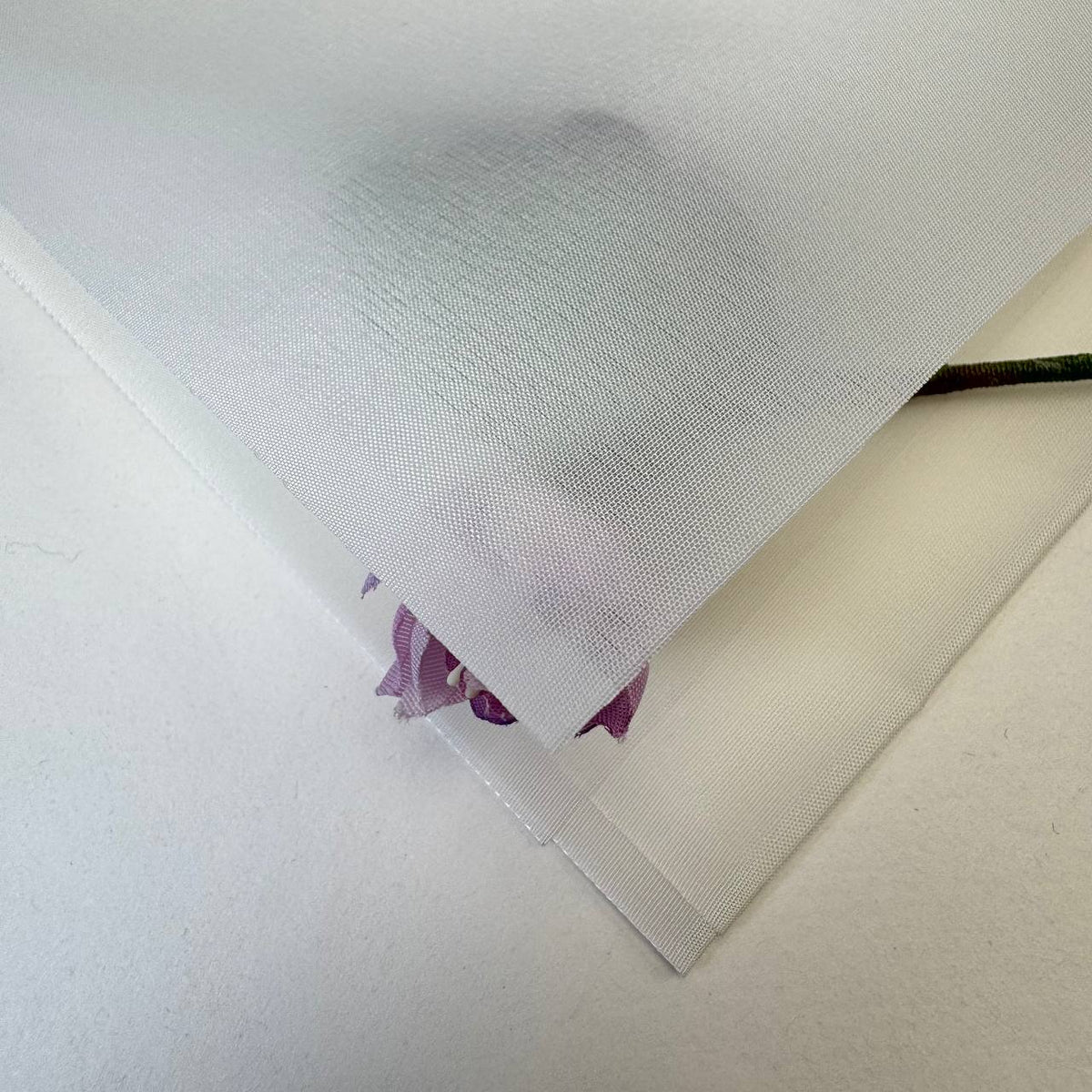 Crepe de Chine Fabric Art Flower (Cupra) – Fluorescent White, for Fabric Flowers & Petals, 92x50cm