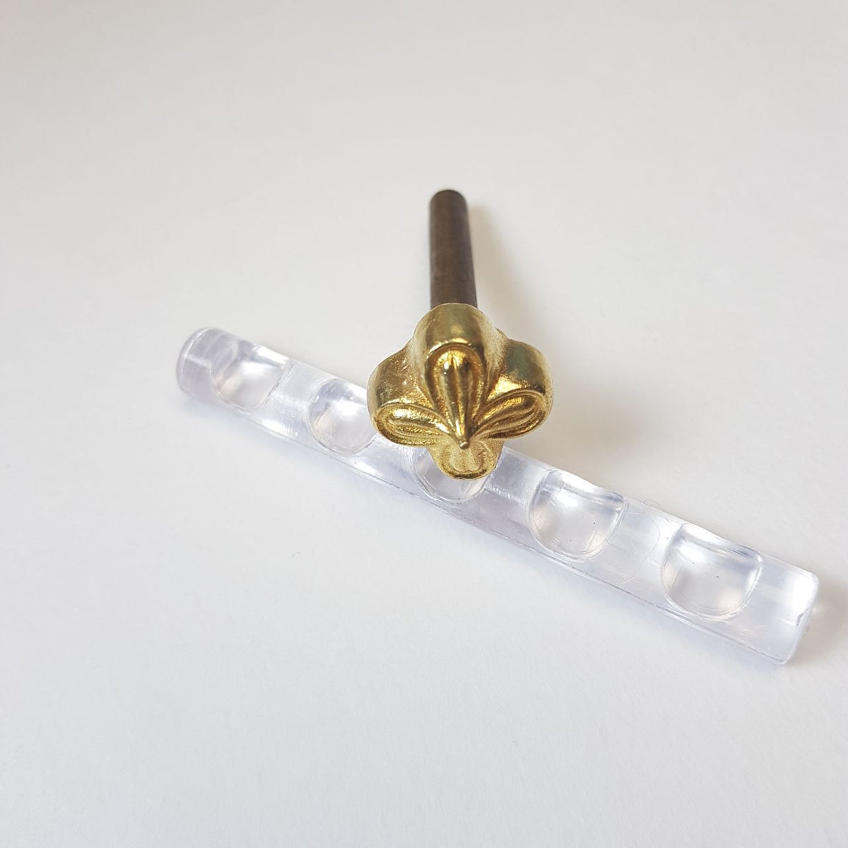 Large Brass Lilac Flower Tool | Handmade Millinery & Fabric Flower Tool