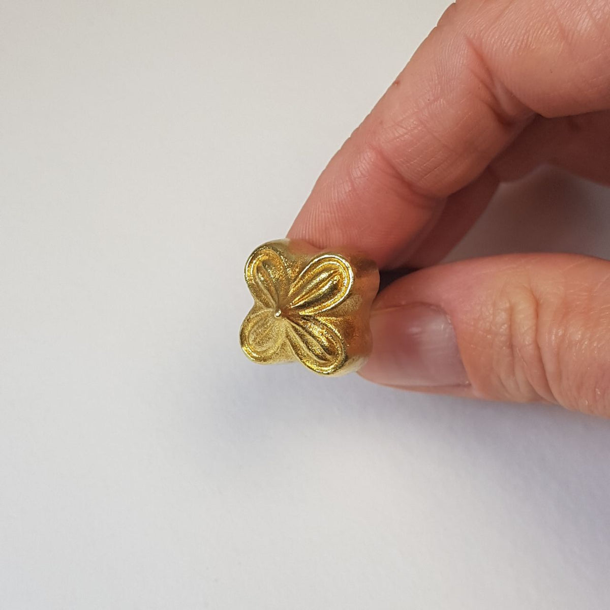 Large Brass Lilac Flower Tool | Handmade Millinery & Fabric Flower Tool