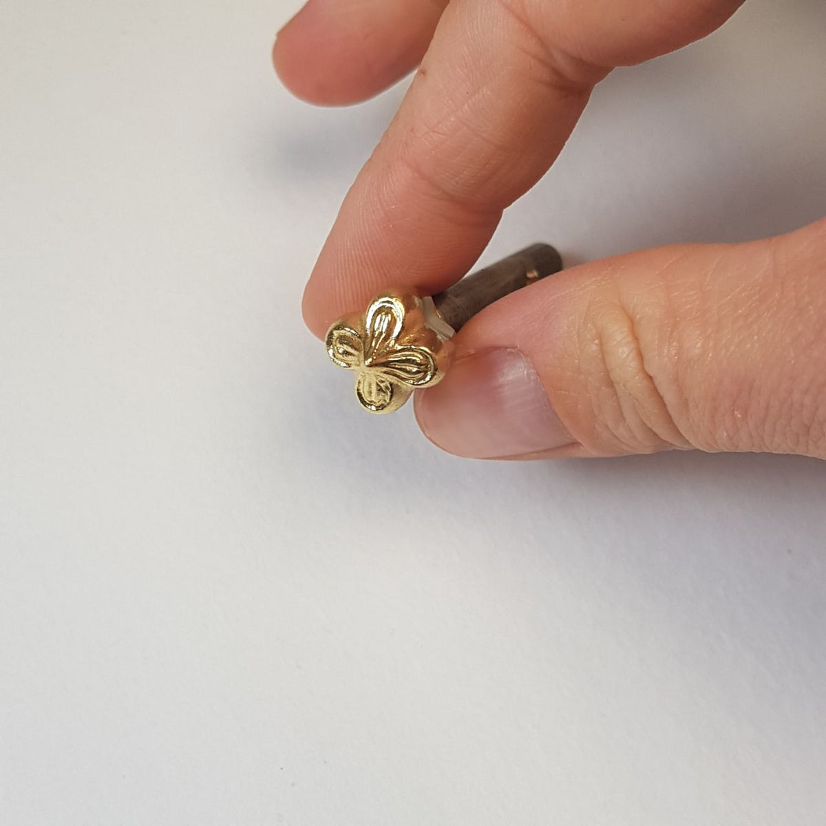 Small Brass Lilac Flower Tool | Handmade Millinery & Fabric Flower Tool