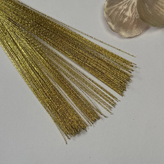 Gold Metallic Floral Wire Hadaka (72 cm Half-Bent)